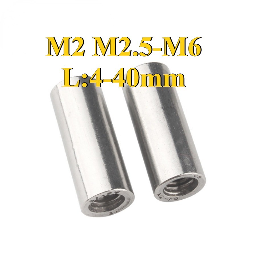 [WDY]Porca ProlongadorAço inox 304 M2/M2.5/M3/M4/M5/M6 em Oferta na Shopee