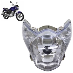 Farol Completo CG 150 Titan 2011 2012 2013 Cristal Máscara Cromada Lâmpada H4 Lente Lisa Acrílico
