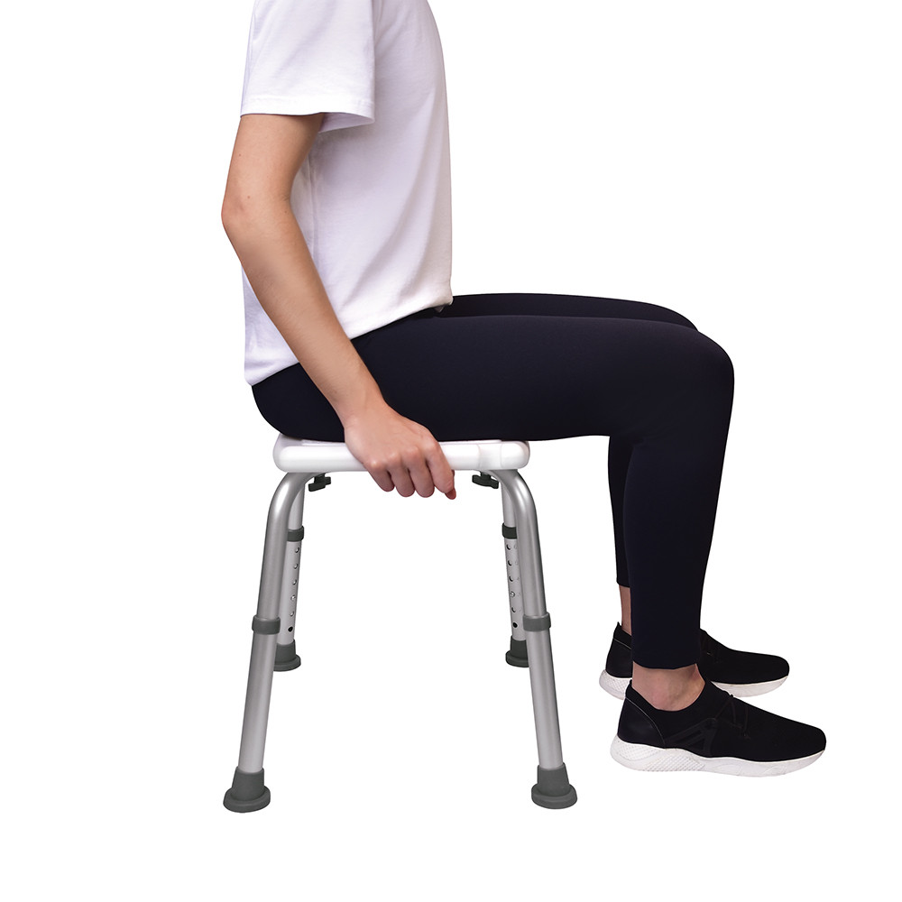 Banco Banqueta Para Banho Higienica Até 135gk com Regulagem de Altura Mercur