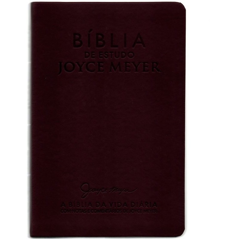 Bíblia De Estudo Joyce Meyer Nvi Letra Média Capa Bordo