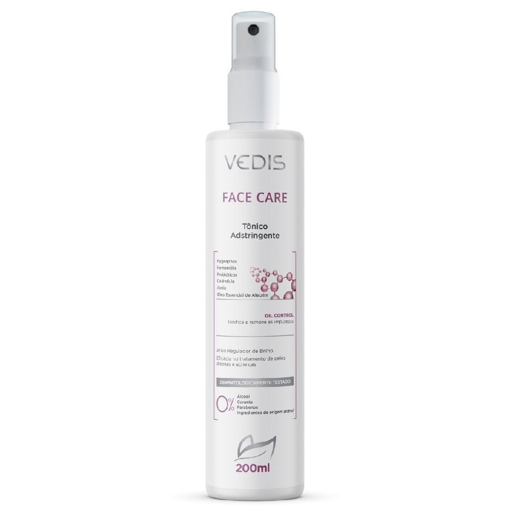 Tônico Adstringente Facial Vedis 200ml –  Limpeza Profunda Profissional