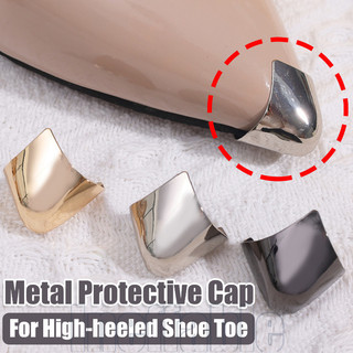 5 Pares De Tampa Protetora De Dedo Do Pé De Sapato De Salto Alto-De Ponta Metal-Decoração-Antidesgaste , Anti-Riscos Chu