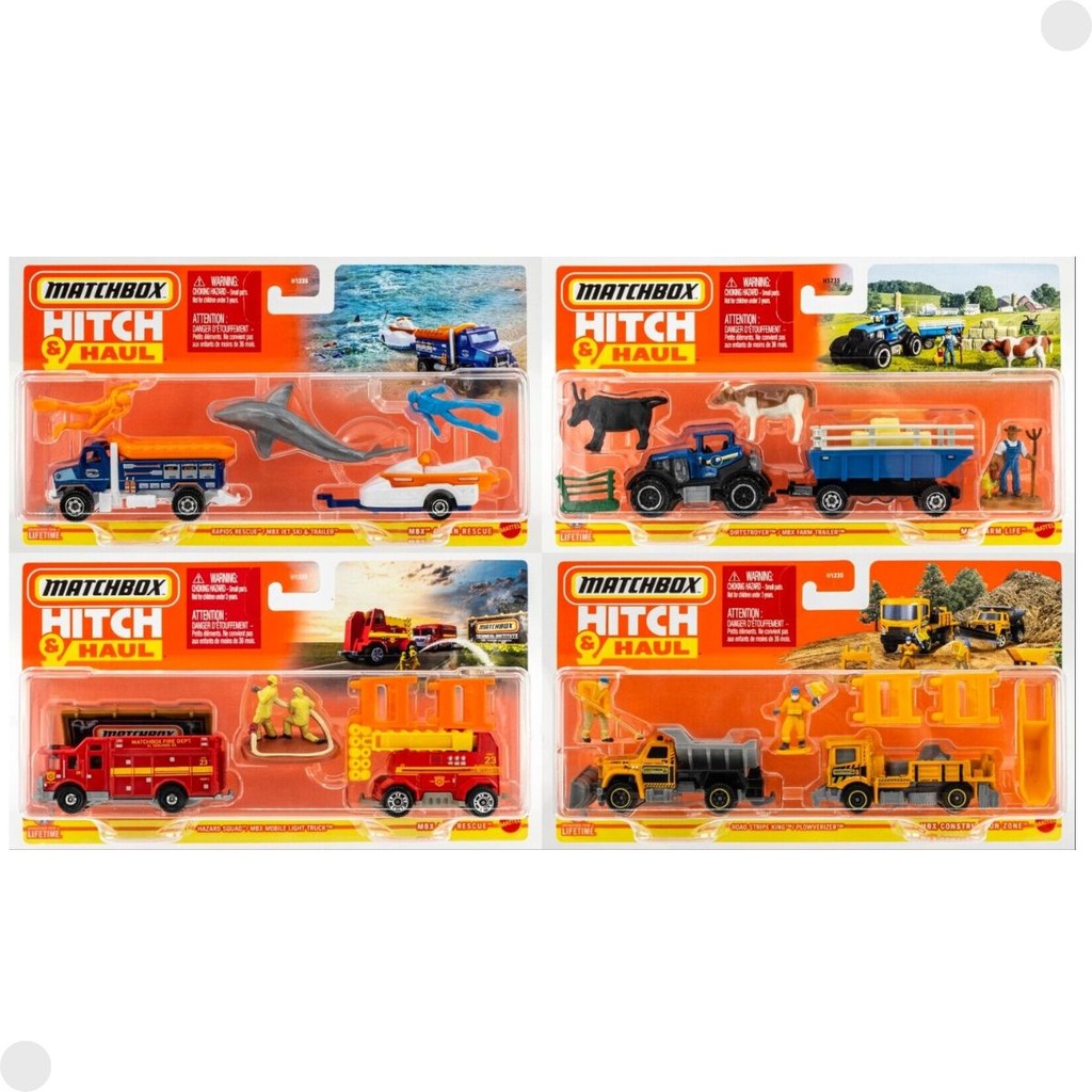 Conjunto Miniatura Matchbox Hitch & Haul C/ Acessórios - Mattel - Hobbies & Collections