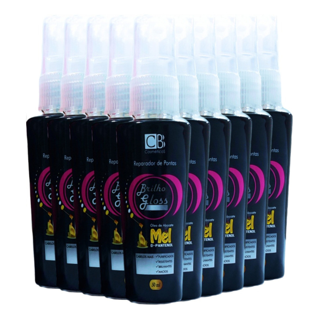 10 Reparador De Pontas Brilho Gloss Cbb Mel Atacado