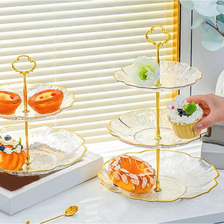 Bandeja de Andares para Doces e Petiscos – Elegância para sua Mesa Posta em Oferta na Shopee