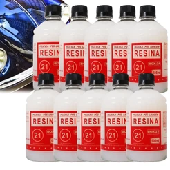 Kit 10 Resina Auto Brilho Pintura Carro Efeito Teflon 500ml