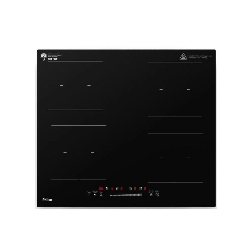 Cooktop de Indução Philco PCTQ1 Função Turbo 220V Preto em Oferta na Shopee