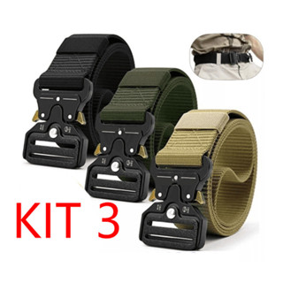 Cinto largo masculino nylon fivela e engate rápido em Oferta na Shopee