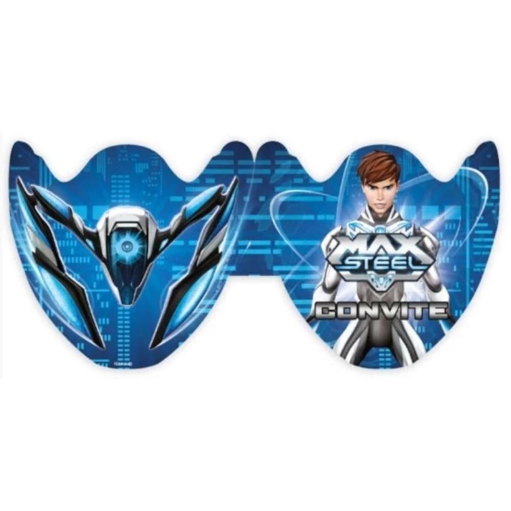Convite Aniversário Max Steel Com 8 Regina