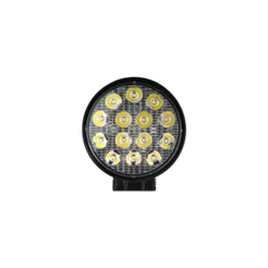 Farol De Milha Redondo 14 Leds Luz Branca Agrícola 42w Bivolt