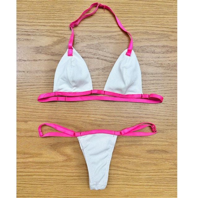 Conjunto de Biquíni Com Regulador e Fita Para Bronze e Marquinha de Sol Sexy Sensual