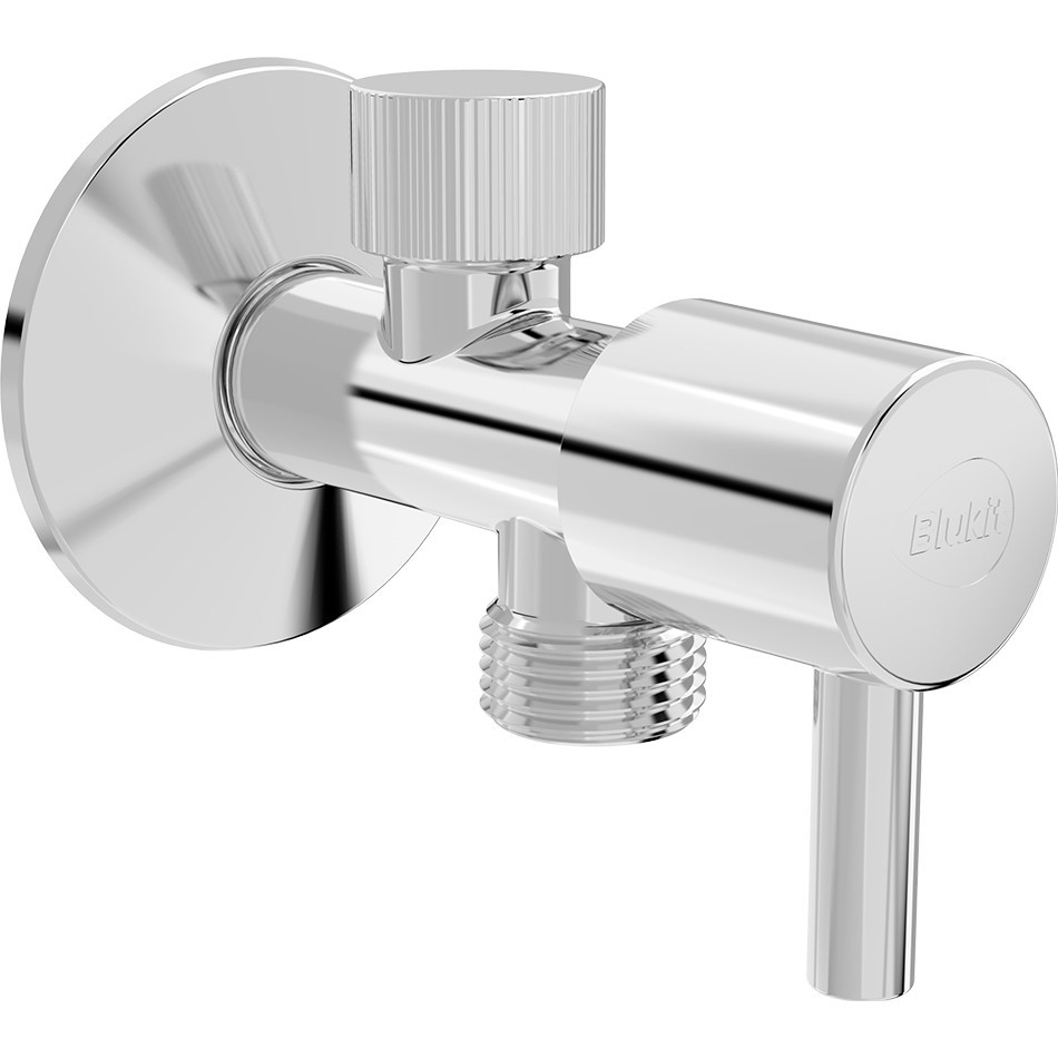 Registro 1/4" Volta Abs Cromado P/ Ducha Higienica Blukit em Oferta na Shopee