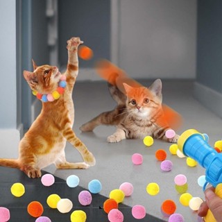 Brinquedos Interativos De Lançamento Para Gatos Gatinhos De Estimação De Tiro Com Pistola ...
