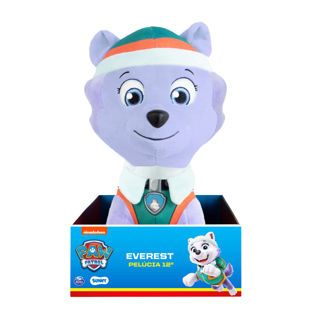 Patrulha Canina - Pelúcia De 30 Cm - Everest cor roxa