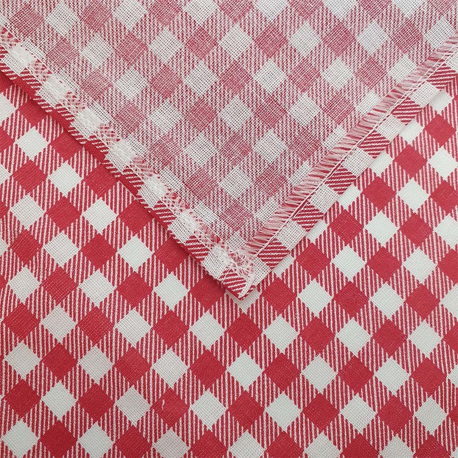 Guardanapo Chita Xadrez Vermelho - 40x40 Cm - 1 Unidade - Artesanal - Rizzo em Oferta na Shopee