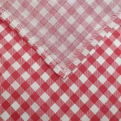 Guardanapo Chita Xadrez Vermelho - 40x40 Cm - 1 Unidade - Artesanal - Rizzo
