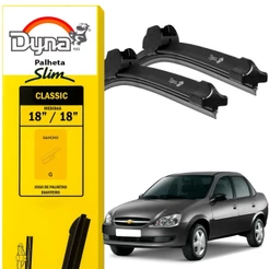 Kit palheta parabrisa dianteiro Classic 2003 a 2016 Original Dyna Funcionamento Silencioso