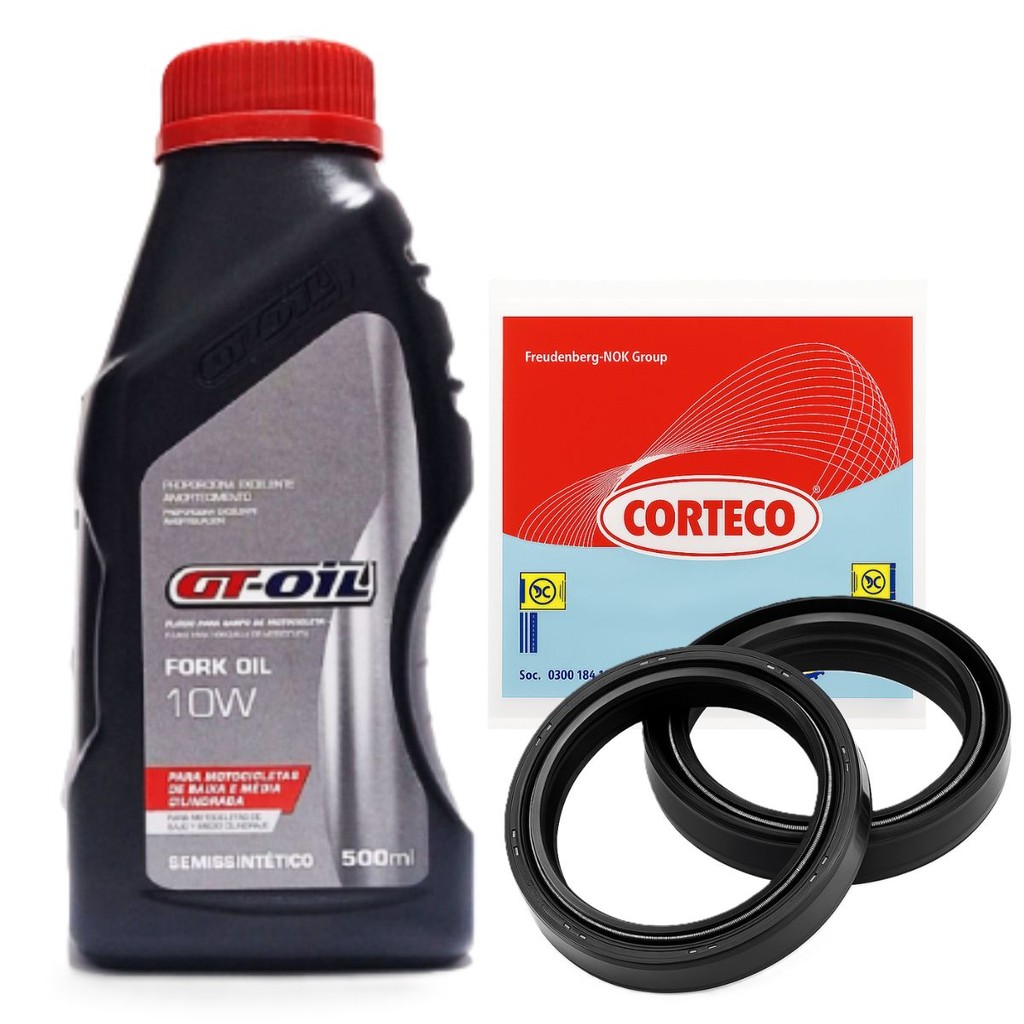 Kit Óleo Suspensão Biz 110i / Pop 110i / Cg 125 Titan / Biz 125 Gt Oil 10w + Retentores em Oferta na Shopee