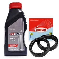 Kit Óleo Suspensão Biz 110i / Pop 110i / Cg 125 Titan / Biz 125 Gt Oil 10w + Retentores