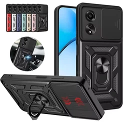 Caso Armadura Militar Para OPPO A6X A5 Pro Reno 16 15 14 Pro 16F 15F 14F Capa Lente Proteção Anel Suporte Coque Fundas
