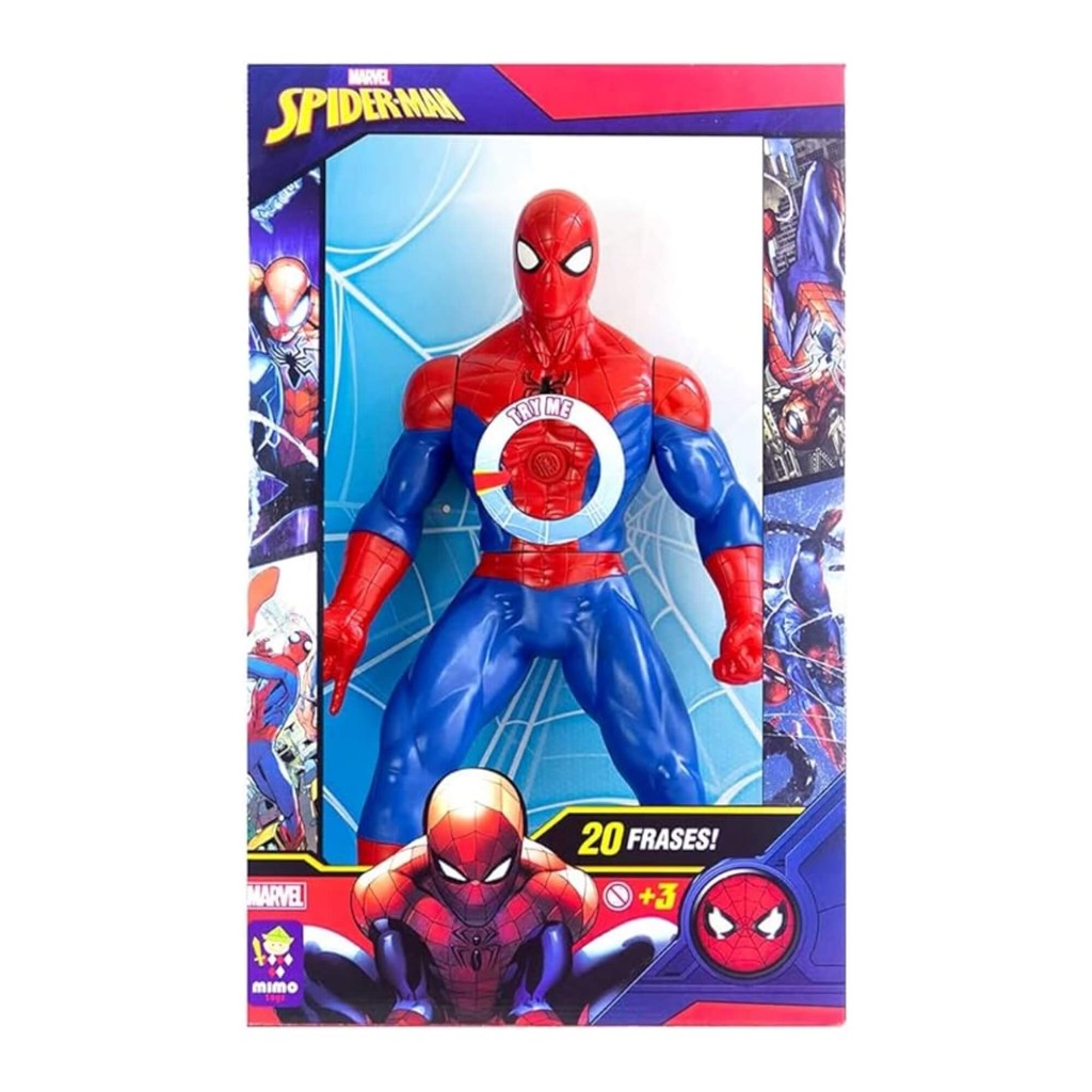 Brinquedo Infantil Boneco Homem Aranha Universe 20 Frases Mimo Toys - 0590 em Oferta na Shopee