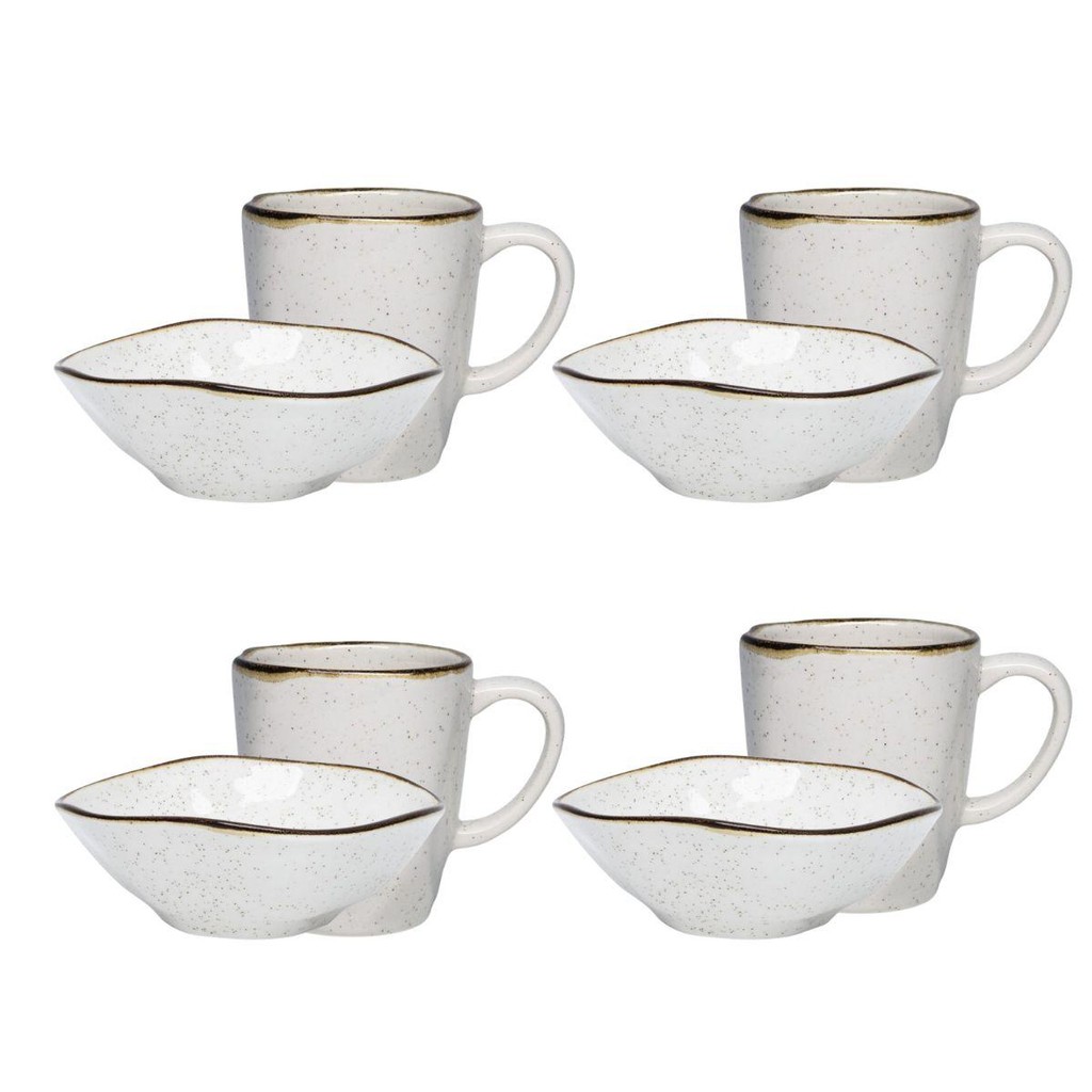 Jogo Lanche De 8 Peças Oxford Ryo Maresia em Oferta na Shopee