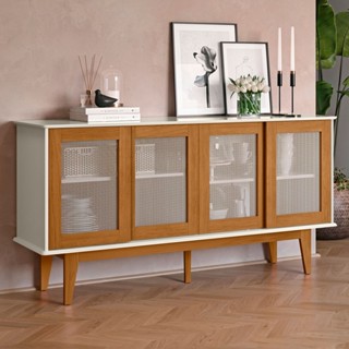 Balcão Buffet Tasmânia 4 Portas 4 Prateleiras - Pnr Móveis em Oferta na Shopee