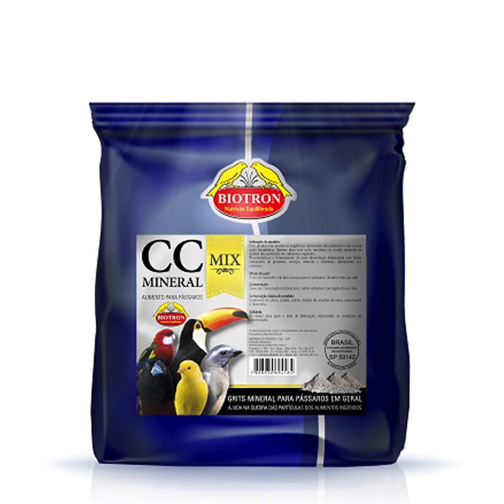 Biotron CC Mineral Mix - Suplemento Mineral para Pássaros - 1,5kg