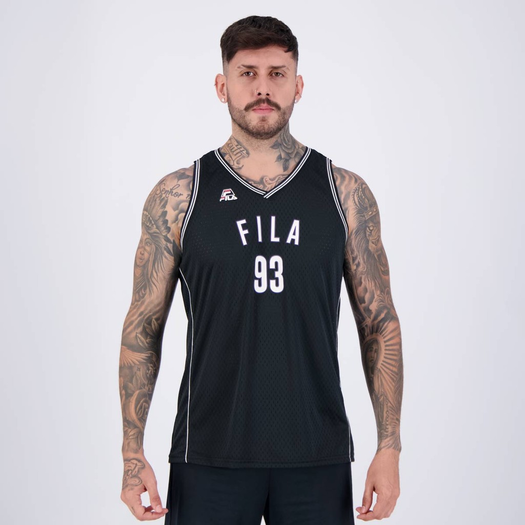 Regata Fila Hoops Preta - Men Clothes