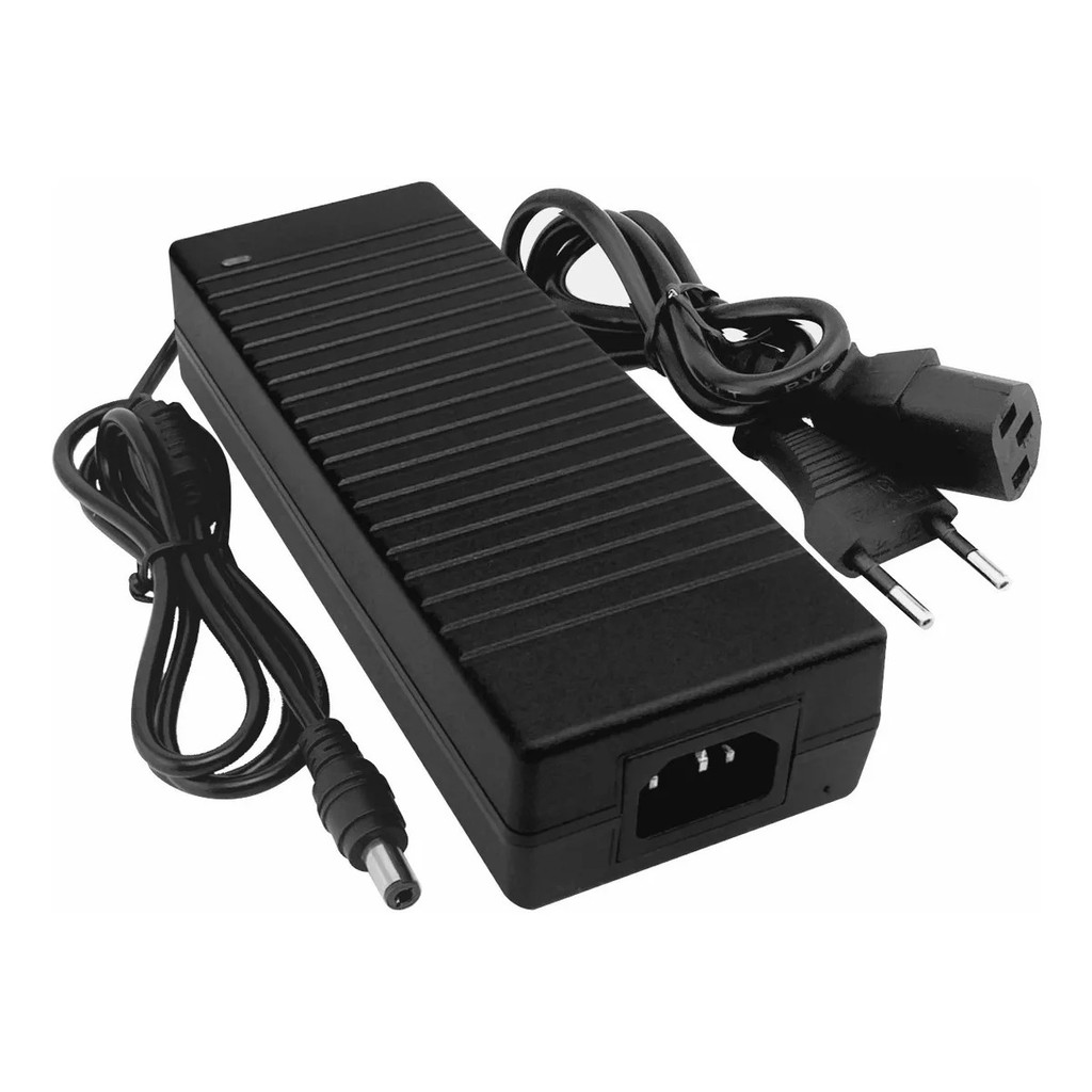 Fonte Super Slim Power adapter para consoles computadores e câmeras 12v 10A 110/220 em Oferta na Shopee