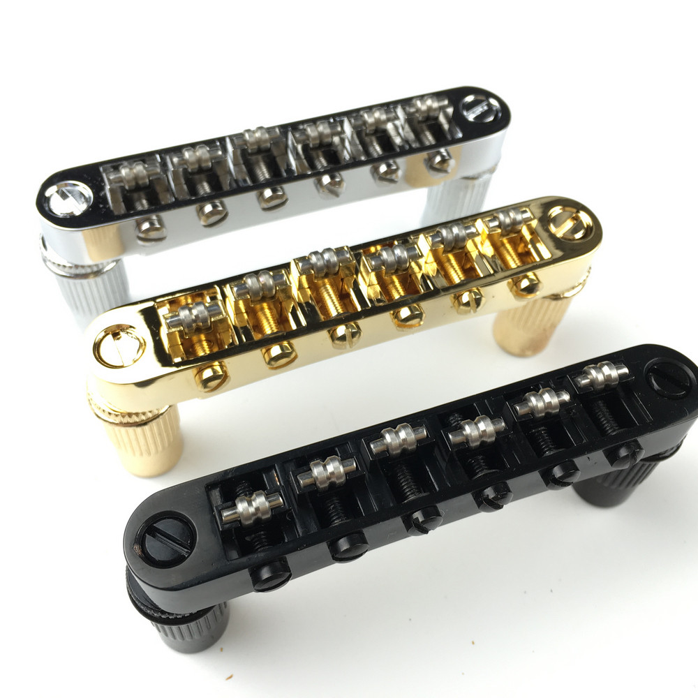 Kaynes Cromo Guitarra Rolo Sela Ponte Tune-O-Matic Para Epiphone Les Paul LP SG Elétrica Prata Preto Ouro