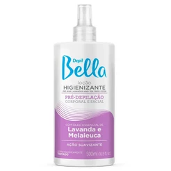 Loção Higienizante Lavanda Melaleuca Depil Bella 500ml Pré-Depilação Ação Suavizante Corporal Facial