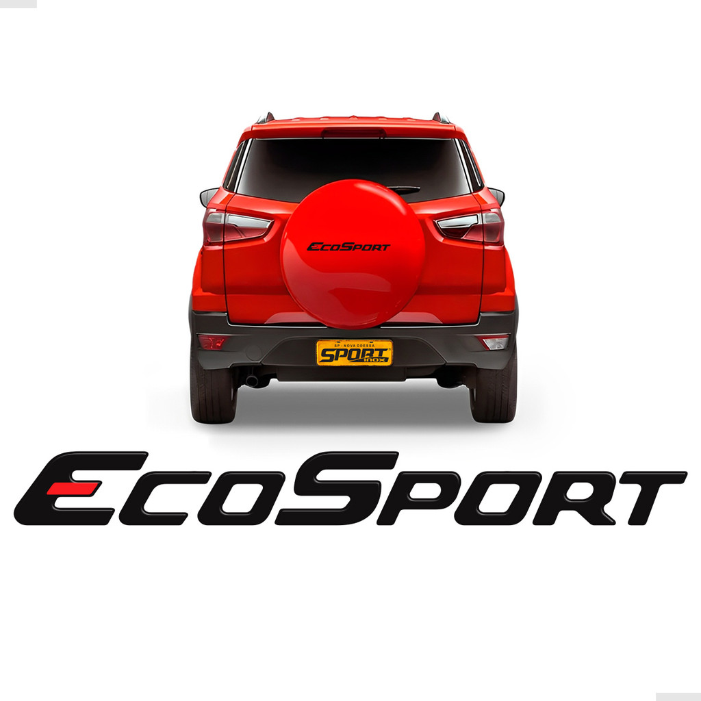 Adesivo Resinado Para Ecosport Capa de Estepe 2013/ Preto em Oferta na Shopee