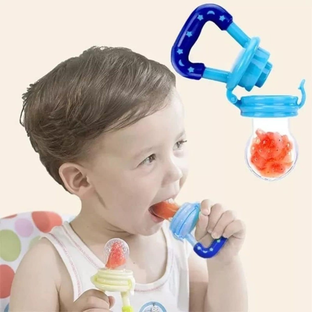 Chupeta Mordedor Alimentadora Para Bebê Porta Fruta Sugador Introdução Alimentar