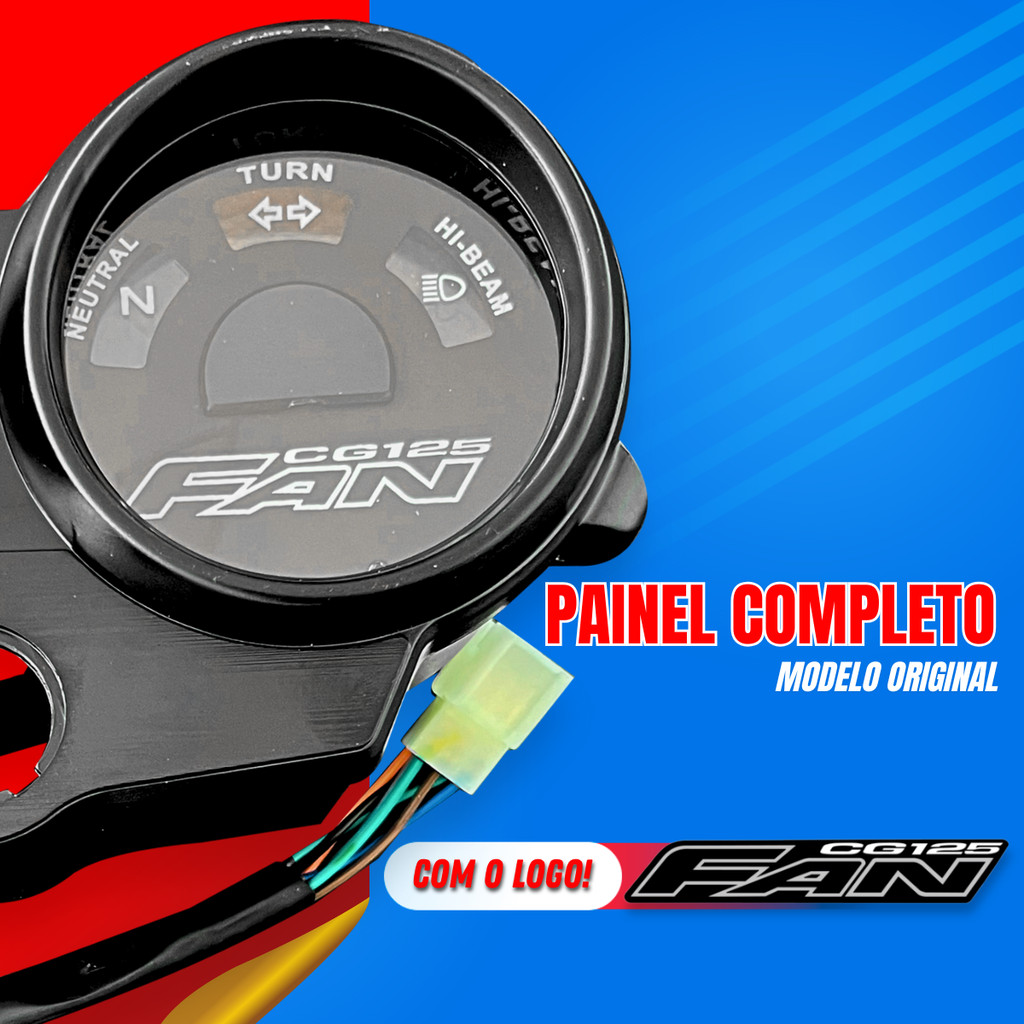 Painel Velocímetro Completo Honda CG Fan 125 2005 a 2008 — imagem 2 de 2