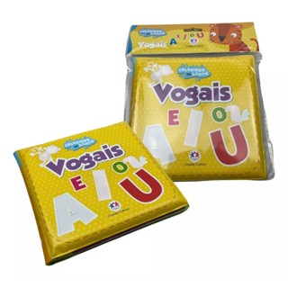 Livro Infantil para Bebê - Colorindo no Banho - Vogais em Oferta na Shopee