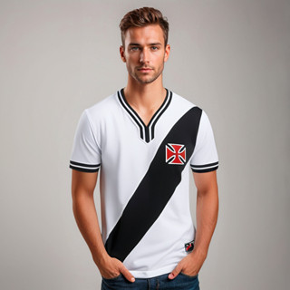 Camisa Vasco Retrô 1974 Branca Masculina Oficial em Oferta na Shopee