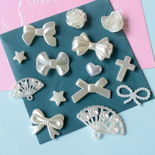 Pérola Criativa Arco Sapato Encantos Jibz Cro Bonito Acessórios De Resina DIY Caso Do Telefone Móvel Artesanal Crianças em Oferta na Shopee