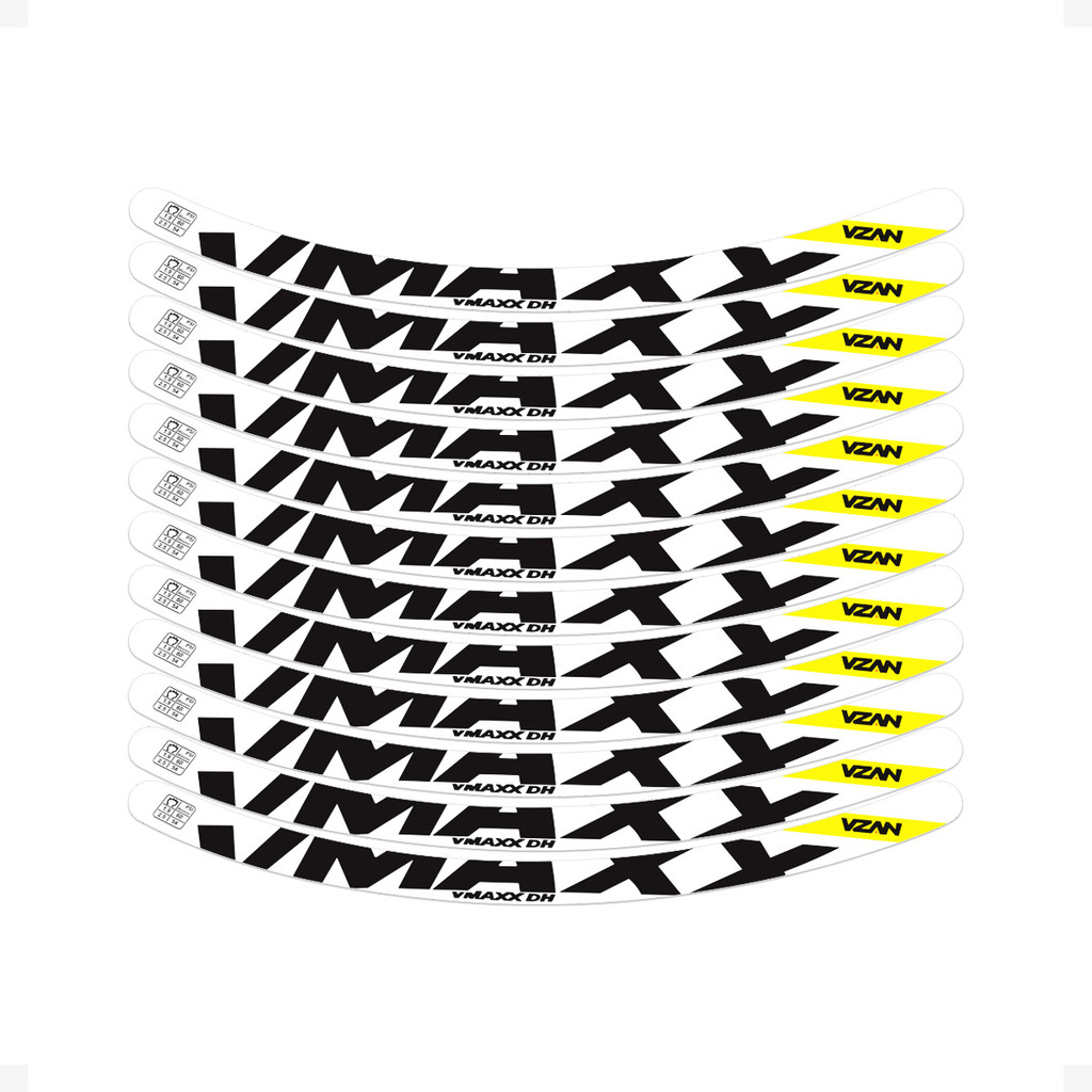 Adesivos Roda Bike Vmaxx Vzan 2023 Aro 24 26 29 Fundo Branco