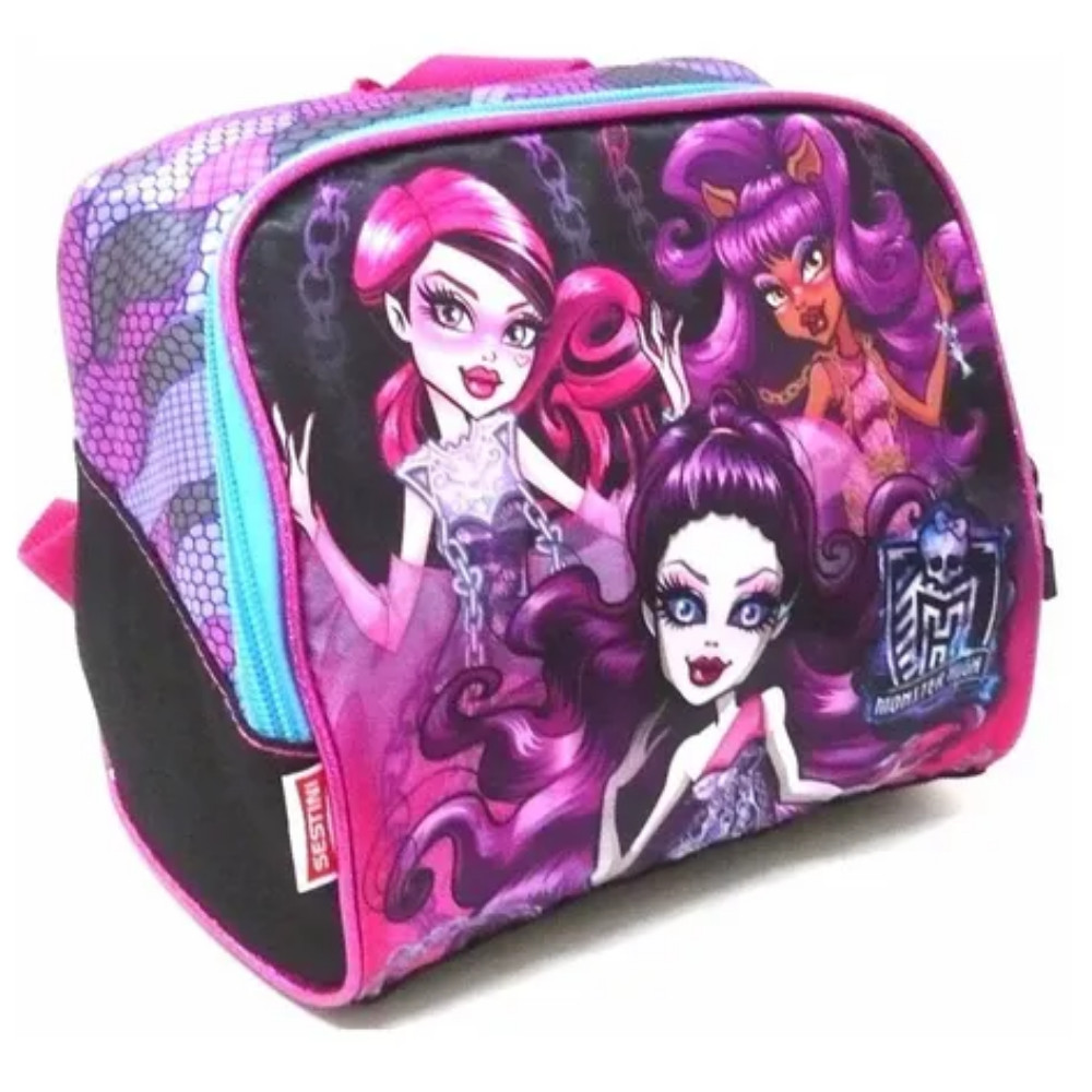 Merendeira Lancheira Escolar Infantil Monster High