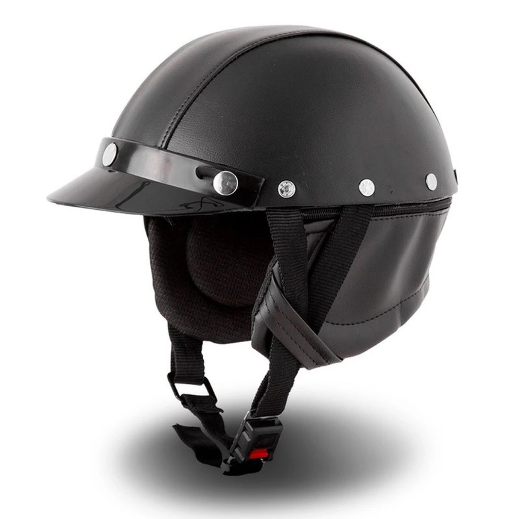 Capacete de moto Custom coquinho aberto para bicicleta elétrica scooter Pro Tork masculino feminino