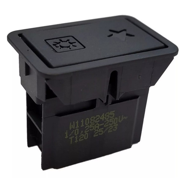 Interruptor luz e click Flat para  Fogão Brastemp 5 Bocas W11082485