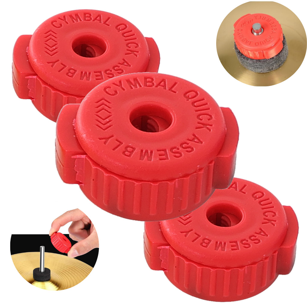Kit 3 Borboletas Quick Release VERMELHA
