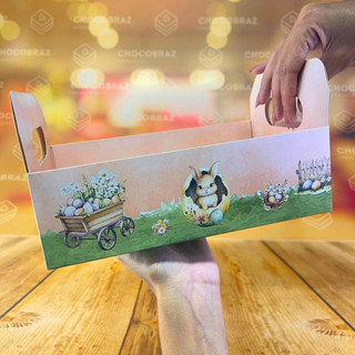 10 CESTA CAIXOTE M - 22X14X12CM - COELHINHO ENCANTADO 5412 (PÁSCOA IDEIA 2025) em Oferta na Shopee