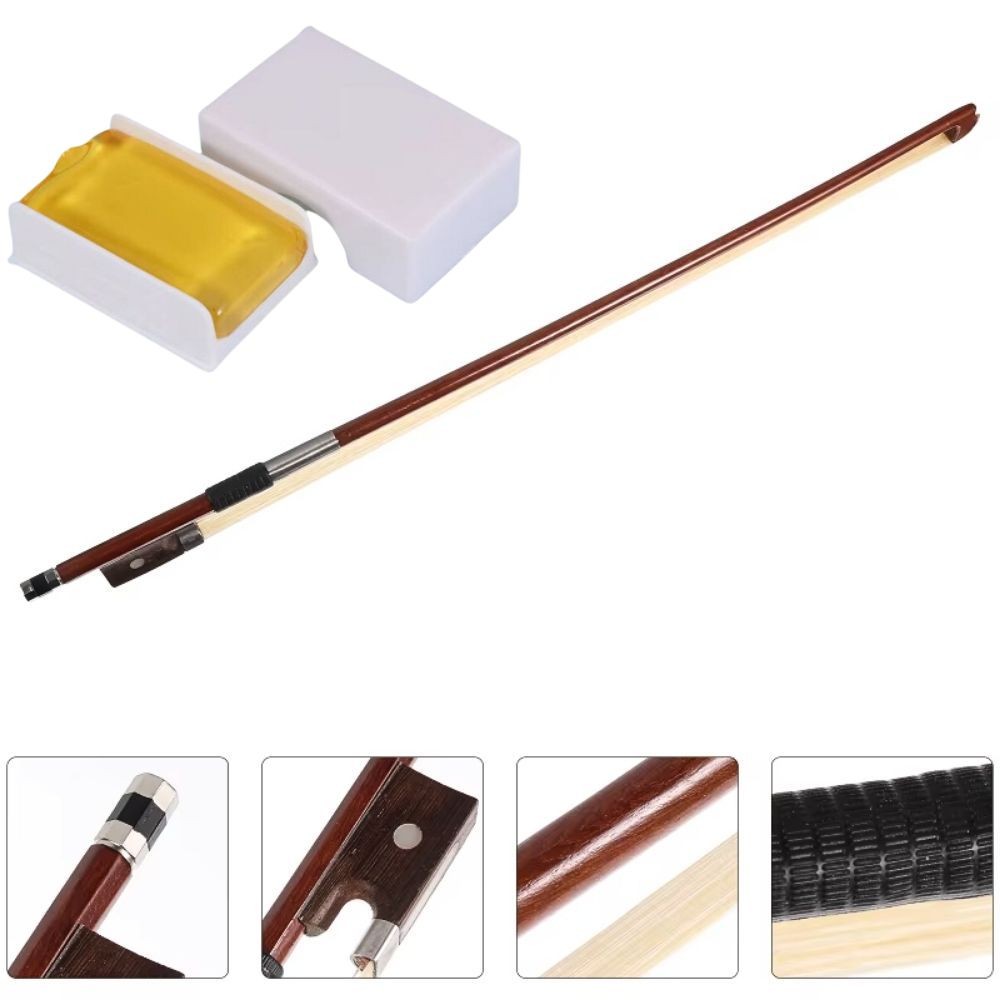 Kit Arco para Violino 4/4 Crina Animal Reforçado + Breu Resina Marinos Alta Qualidade em Oferta na Shopee