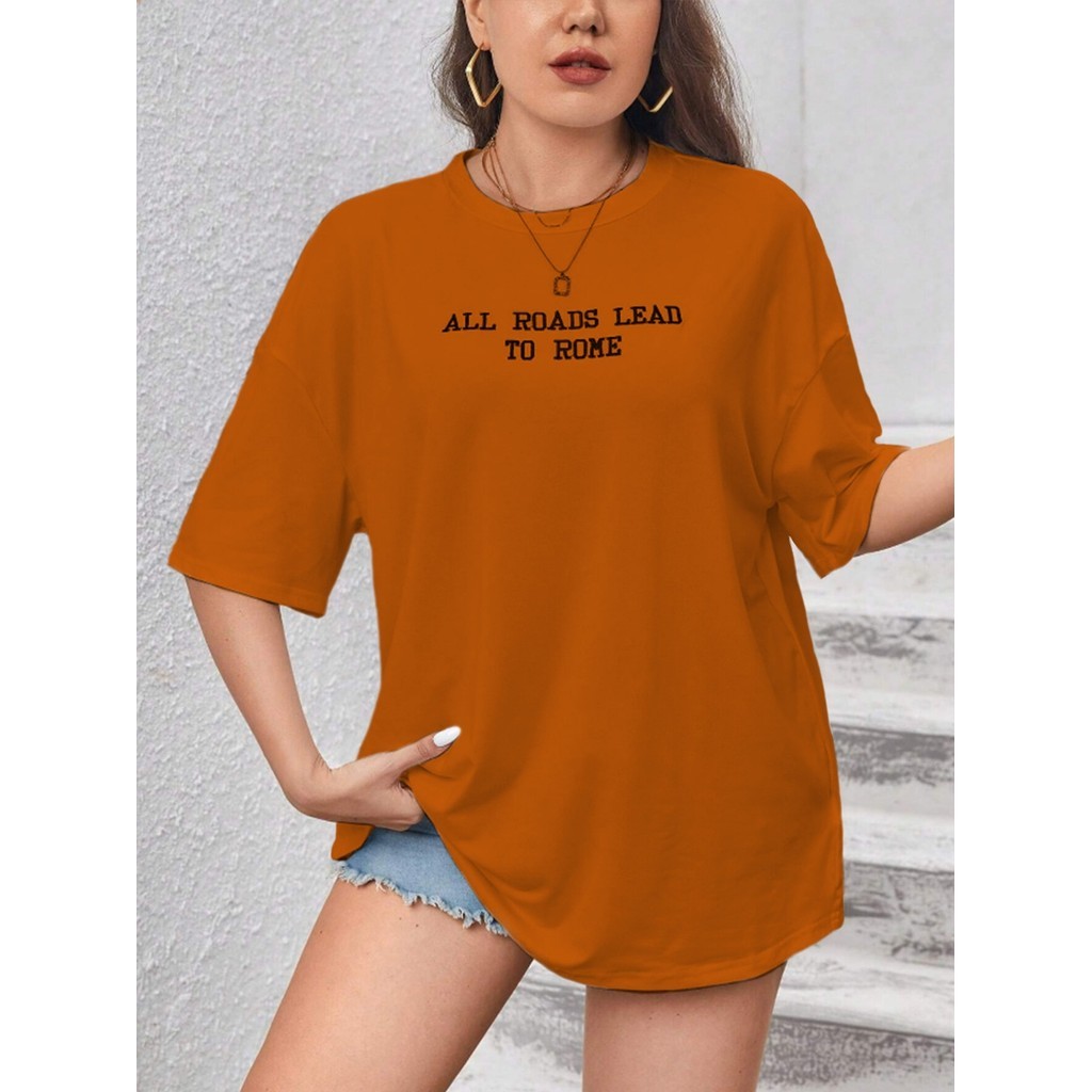Camiseta Streetwear Unissex Plus sizer Skatista Hi-Hop Estampada Caminho Blusa Oversized Feminina
