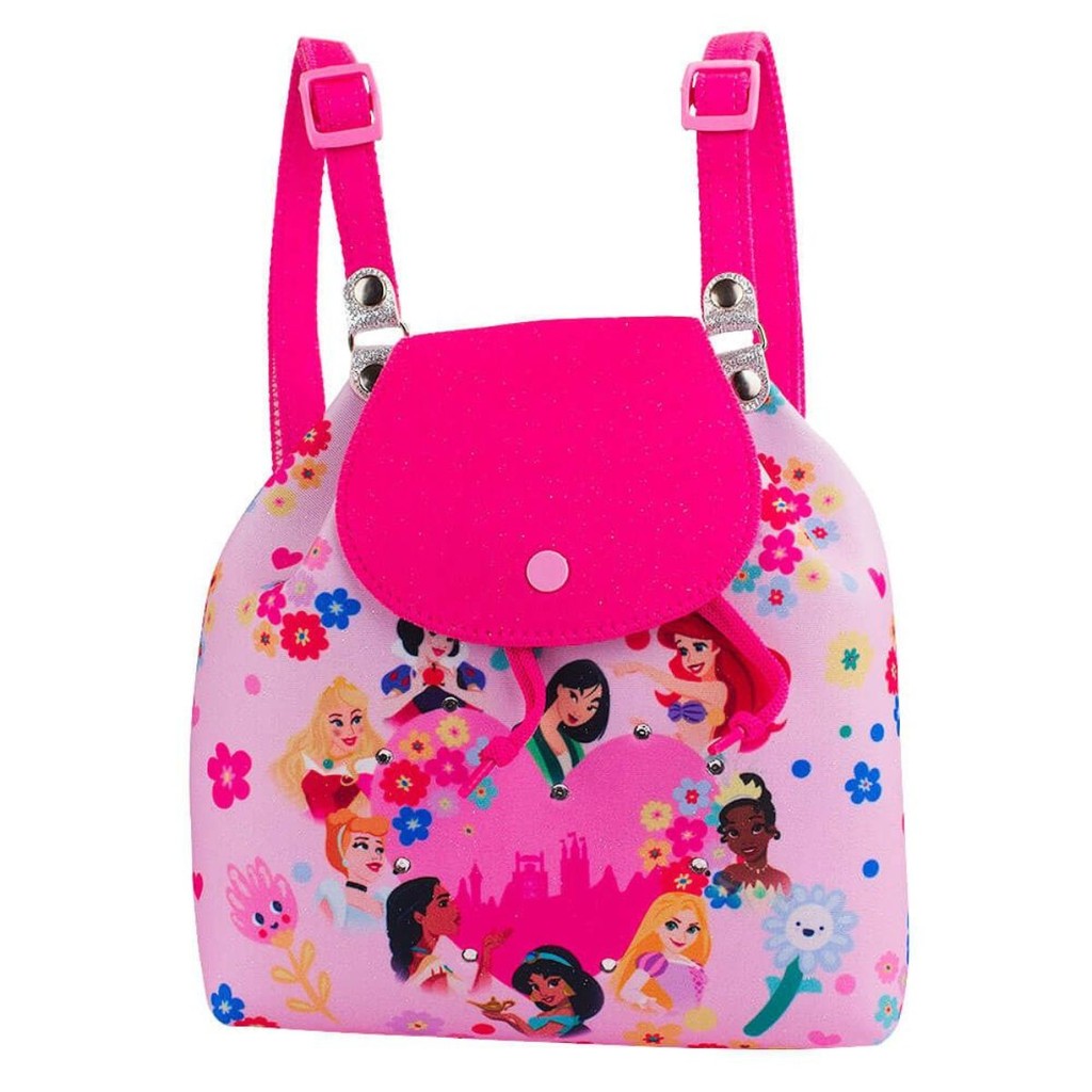 Mini Mochila Infantil Princesas Disney Rosa 19x9x19cm Disney