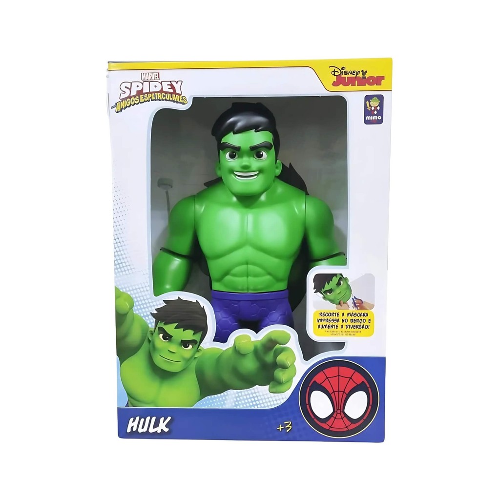 Brinquedo Infantil Boneco Hulk Gigante 45cm Marvel Amazing Friends Mimo Toys Criança Colecionável em Oferta na Shopee