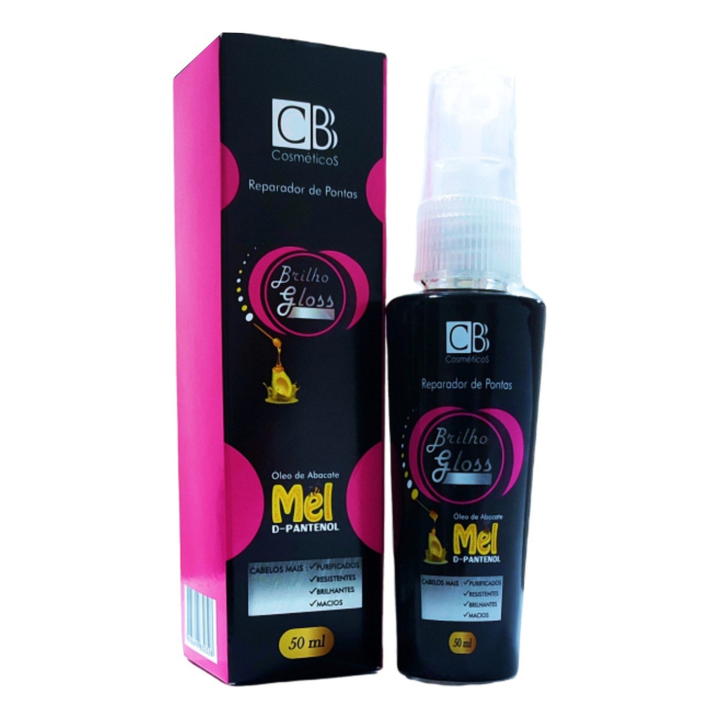 Reparador De Pontas Brilho Gloss Cbb Cosméticos Mel