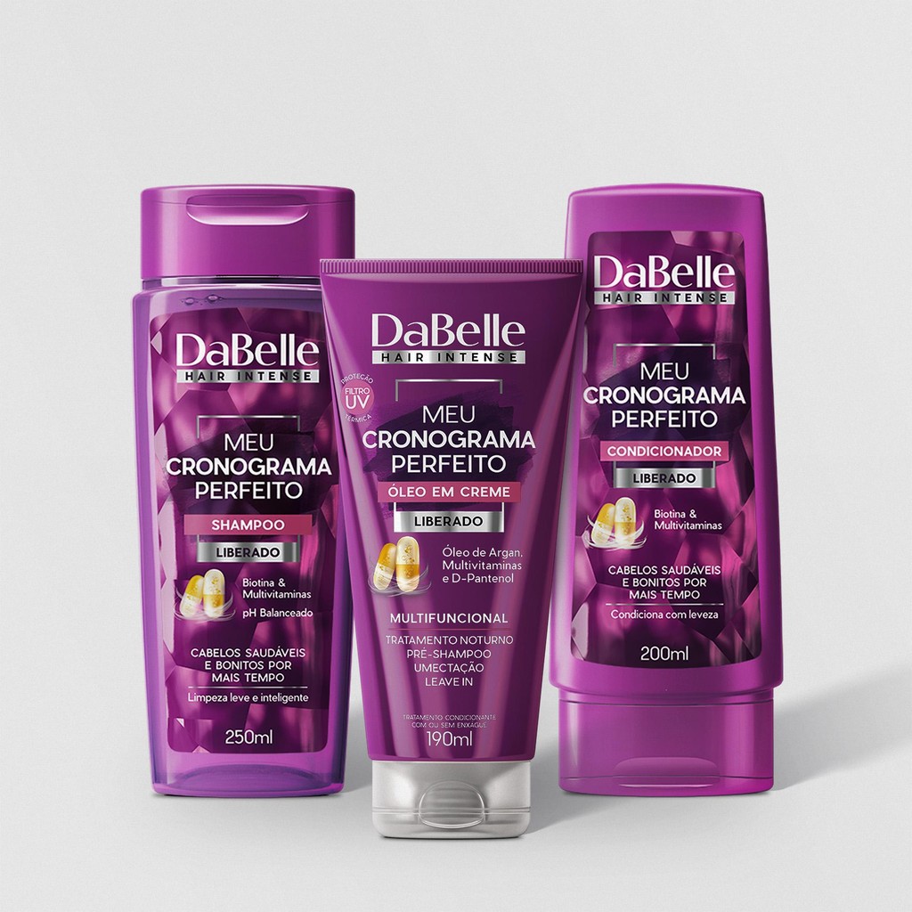 Kit Básico Dabelle Meu Cronograma Perfeito 3 Produtos - Beauty
